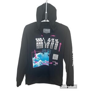Trademark Brooklyn A Force of Nature Hoodie Graphic Pullover Men's Size L USED
